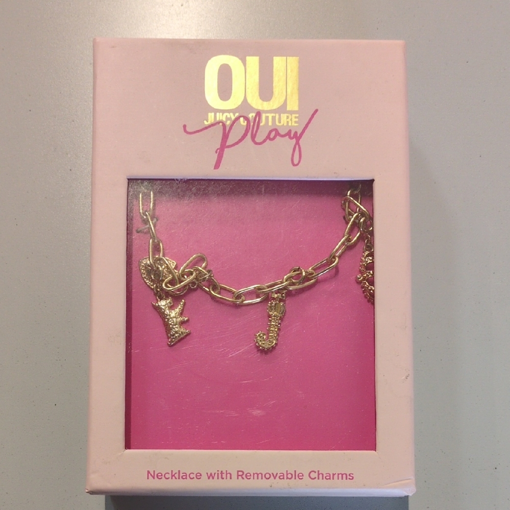 OUI Play Juicy Couture Necklace with Removable Charms 18"
